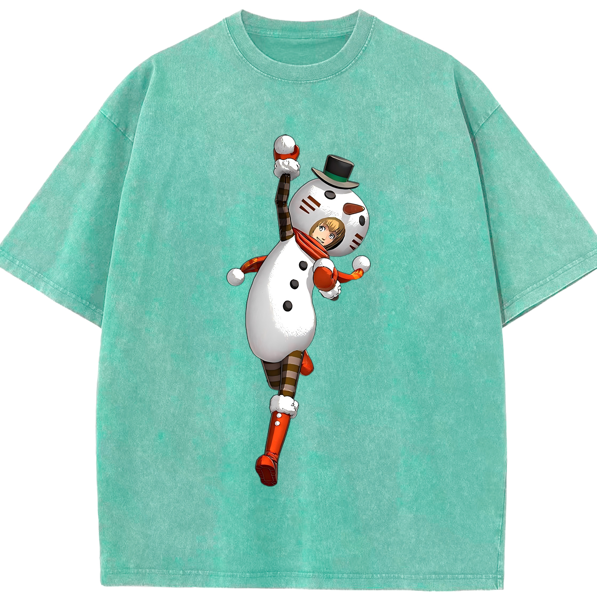（画像用） 進撃の巨人 アルミン·アルレルト Attack on Titan Armin Arlert 綿100% ヴィンテージ風 半袖Tシャツ（フロントプリント）